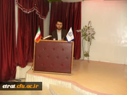 حضور جناب اقای تقوی رئیس گزینش شهرستانهای استان تهران در بین دانشجویان