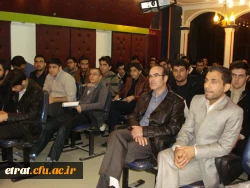 حضور جناب اقای تقوی رئیس گزینش شهرستانهای استان تهران در بین دانشجویان