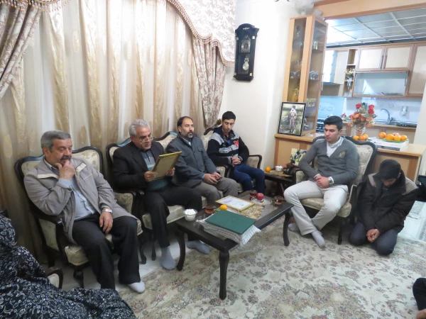 تجلیل از خانواده شهید مجید حسن خانی تهران 5