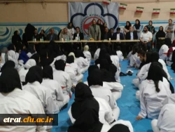 برگزاری چهارمین دوره مسابقات قهرمان کشوری بانوان کاراته سبک کیوکوشین کاری درمرکز 3