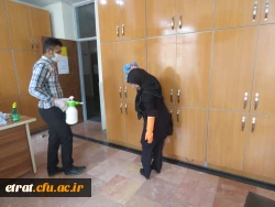 ضدعفونی کردن مرکز در جهت پیشگیری از ویروس کرونا 3