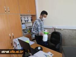 ضدعفونی کردن مرکز در جهت پیشگیری از ویروس کرونا 4