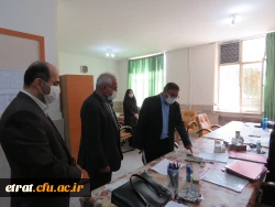 حضور جناب آقای دکتر انصاری راد معاونت محترم دانشجویی دانشگاه فرهنگیان در مرکز 5