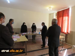 حضور جناب آقای دکتر انصاری راد معاونت محترم دانشجویی دانشگاه فرهنگیان در مرکز 7