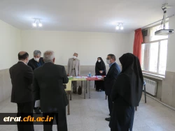 حضور جناب آقای دکتر انصاری راد معاونت محترم دانشجویی دانشگاه فرهنگیان در مرکز 8