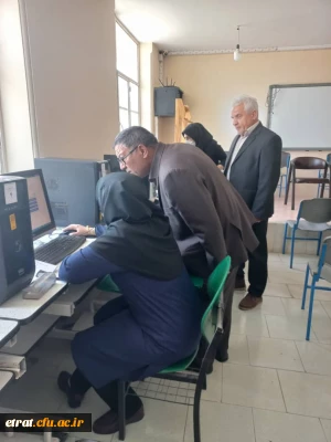 حضور جناب آقای دکتر انصاری راد معاون محترم دانشجویی در مرکز عترت