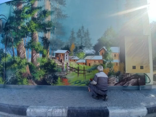 زیبا سازی محوطه داخلی مرکز توسط شهرداری ناحیه 2 اسلامشهر 7