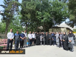 مانور آتش نشانی با حضور مسئول آموزش سازمان آتش نشانی 2