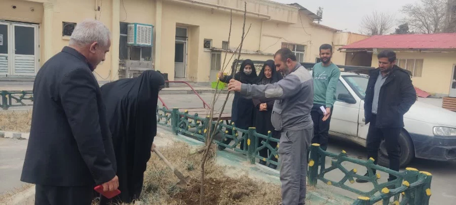 برگزاری روز درختکاری و کاشت نهال در محوطه فضای سبز 5