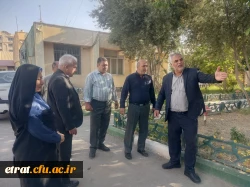 حضور رئیس شورای شهر اسلامشهر و مسئولان زیبا سازی شهرستان در مرکز  2