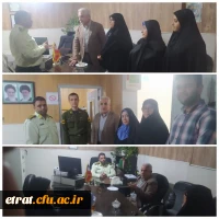 حضور رئیس و کارمندان مرکز عترت به مناسبت روز نیروی انتظامی در کلانتری واوان 
 2