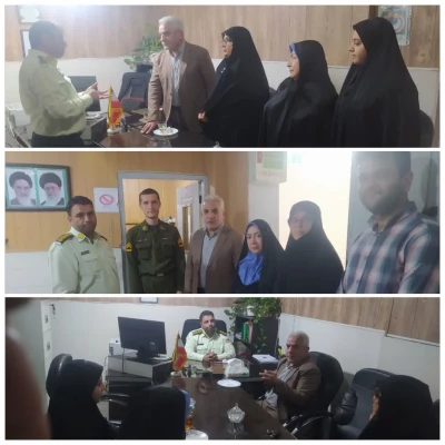 حضور رئیس و کارمندان مرکز عترت به مناسبت روز نیروی انتظامی در کلانتری واوان 
 2